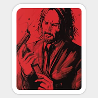 John Wick Movie, JW 4, John Wick 4 Movie Sticker